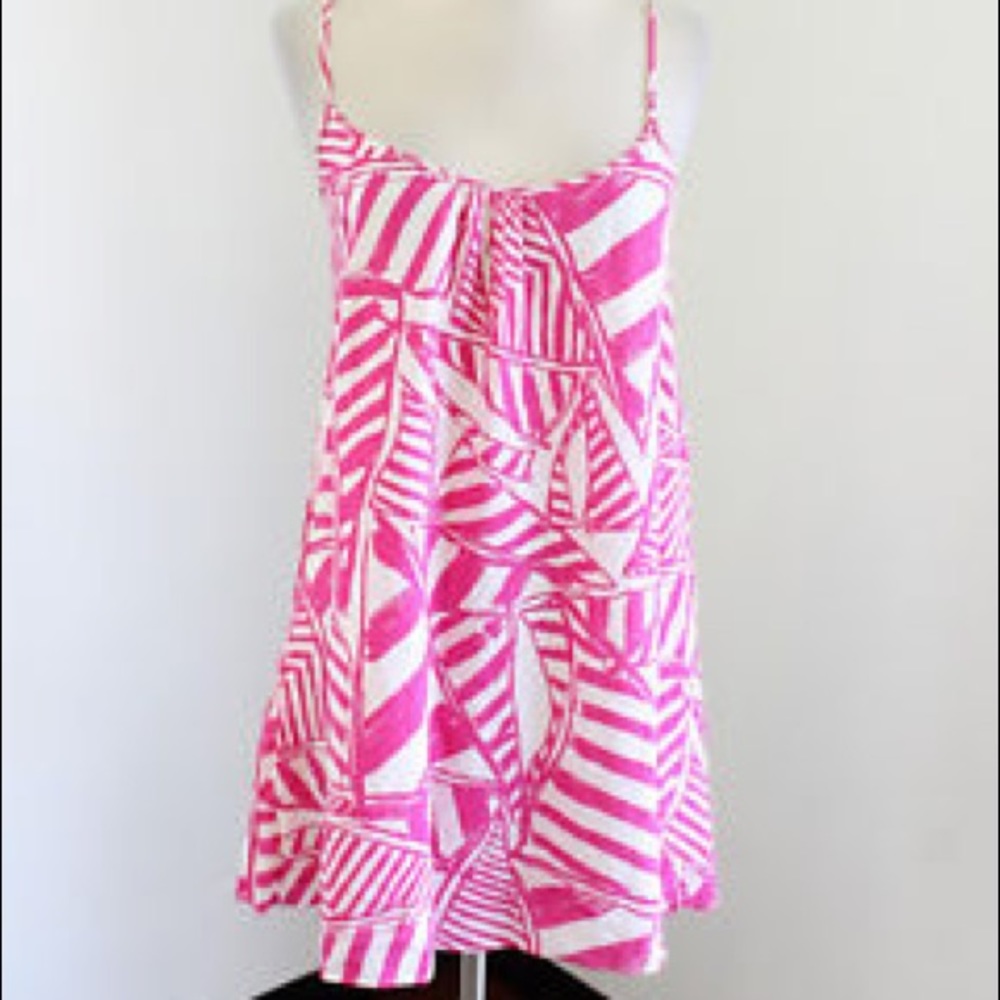 Pink and White Sailboat Lily Pulitzer Sun Dress